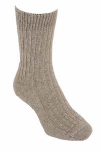 Socks: Lothlorian Merino Wool & Possum Fur Casual Rib Sock