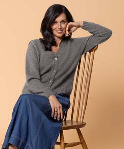 Noble Wilde: Noble Wilde Ember Cardigan in Shale