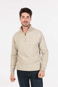 Mkm Native World: LIGHTWEIGHT HALF ZIP SWEATER