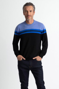 Royal Merino Optimum: MEN'S VARIEGATED CREW NECK JUMPER