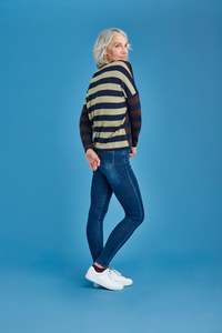 Royal Merino Optimum: STRIPED DROP SHOULDER JUMPER