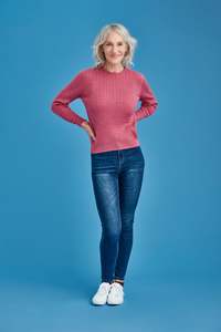 Royal Merino Optimum: L/S RIB & CABLE CREW