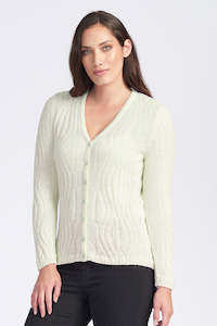 Royal Merino Optimum: WAVY V NECK CARDIGAN