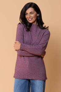 Womens Collection: CABLE FUNNEL NECK