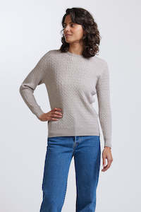Royal Merino Optimum: L/S RIB & CABLE CREW