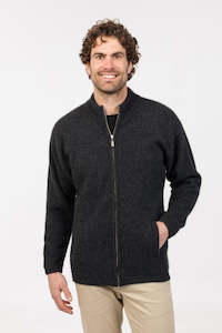 Jackets: FELTED ZIP JACKET WITH POCKETS