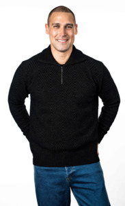 DIAMOND PLATED ZIP JUMPER