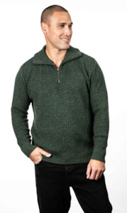 DIAMOND PLATED ZIP JUMPER