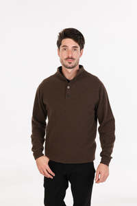 Mens Collection: BUTTON COLLAR SWEATER