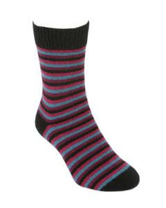 Accessories: MULTI STRIPED SOCK
