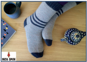 FREE Pattern: Alpaca Yarns Inca Spun Triple Stripe socks