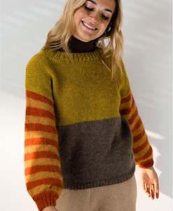 52 Weeks Of Free Patterns: FREE Striped Sweater Pattern - Alpaca 14ply Brushed Yarn