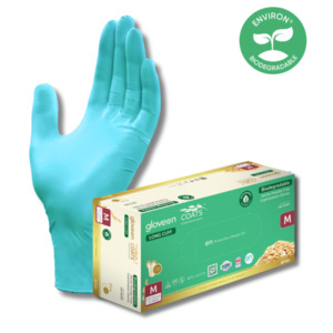 COATS® Colloidal Oatmeal Coated Biodegradable Long Cuff Nitrile Exam Gloves (XS&hellip;