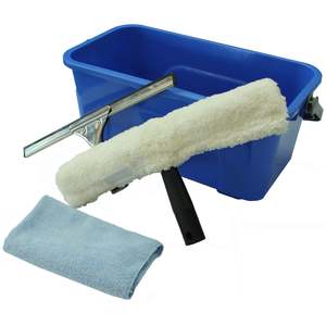 Window Cleaning: FILTA Window Cleaning Kit & 12 Litre Blue Bucket