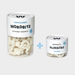 Bone: Letter + Number Set in Bone