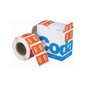Products: Codafile Numeric Labels - 8 (500 Labels) WORK BUDDY