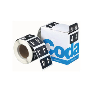 Codafile Numeric Labels - 4 (500 Labels) WORK BUDDY