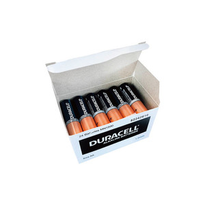 Duracell Coppertop Alkaline AA Battery, Pack of 24 WORK BUDDY