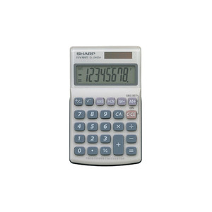 Products: Sharp EL-240SAB Twin Power Pocket Calculator WORK BUDDY