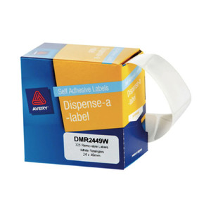 Avery Label Dispenser DMR2449W 24x49mm White WORK BUDDY