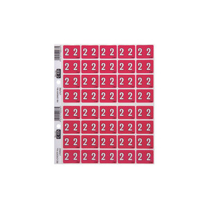 Products: Filecorp Number 2 Label C-EZI, Sheet of 40 WORK BUDDY
