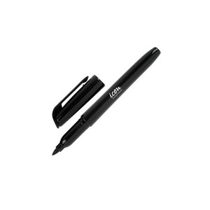 Icon Fine Tip Permanent Marker Black x 12's pack WORK BUDDY