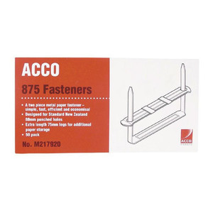 ACCO Paper Fastener 75mm Box of 50 WORK BUDDY