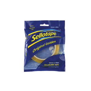 Sellotape 1105 Cellulose Tape 12mmx66m WORK BUDDY