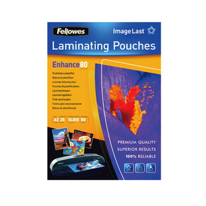 Fellowes A3 Glass Laminating Pouch 80 micron x 100's WORK BUDDY