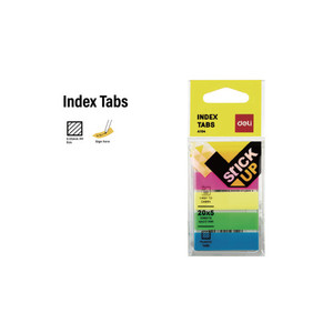 Deli Index Tabs Pack of 5x20sheets WORK BUDDY