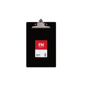 FM Foolscap Clipboard Recycled Black WORK BUDDY