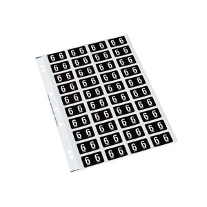 Codafile Numeric Labels - 6 (200 Labels) WORK BUDDY