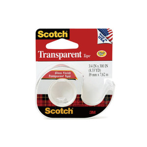 Products: Scotch Transparent Tape with Dispenser 19mmx7.62m WORK BUDDY