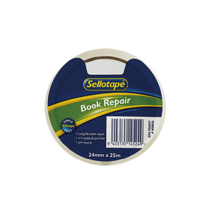 Products: Sellotape 1450 Book Repair Tape 24mmx25m WORK BUDDY