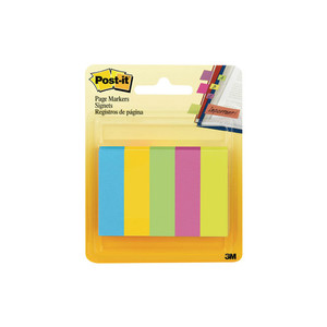 Products: Post-it Page Markers 670-5AU 13x50mm Jaipur, Pack of 5 WORK BUDDY