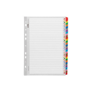 Products: Icon Cardboard Indices with Reinforced Tabs 1-31 Coloured WORK BUDDY