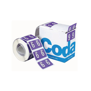 Codafile Numeric Labels - 9 (500 Labels) WORK BUDDY