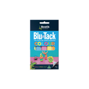 Bostik Blutack 75gm Colour WORK BUDDY