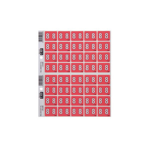 Products: Filecorp Number 8 Label C-EZI, Sheet of 40 WORK BUDDY