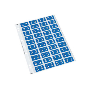 Codafile Numeric Labels - 3 (200 Labels) WORK BUDDY