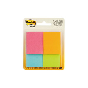 Products: Post-it Notes 653-4AF 36x48mm Cape Town, Pack of 4 WORK BUDDY