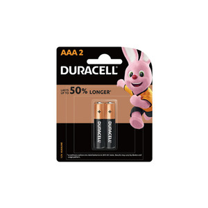 Duracell Coppertop Alkaline AAA Battery, Pack of 2 WORK BUDDY