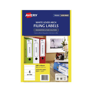 Products: Avery Filing Label L7171 Lever Arch 25 Sheets WORK BUDDY
