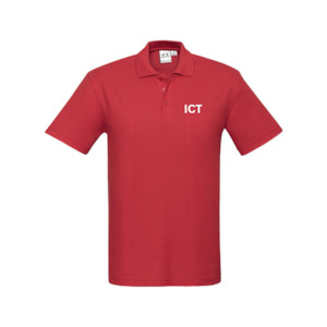 ICT: ICT MENS POLO SHIRT - Red