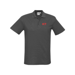 ICT: ICT MENS POLO SHIRT - Charcoal