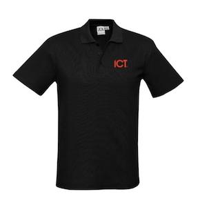 Ict: ICT MENS POLO SHIRT - Black