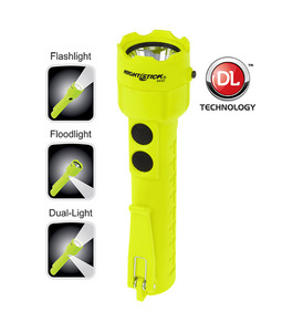 NIGHTSTICK Intrinsically Safe Torch 120 Lumens with Floodlight Hi Vis