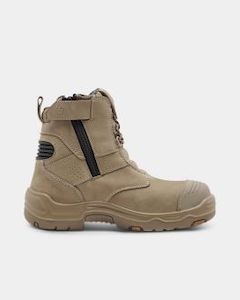 King Gee Bennu Pro 6 Zip Sided Safety Boot - Stone