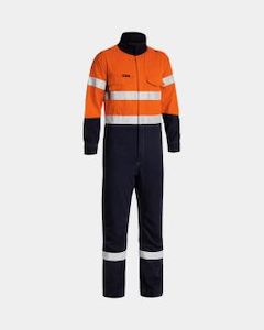 Bisley TenCate Tecasafe® Plus Tape Two Tone Hi Vis FR Engineered Vented Coverall