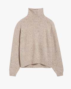 Knitwear: Dotty Poloneck Sweater